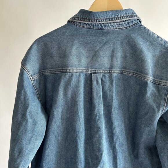 Vintage Oversized Denim Jacket Cotton - Picture 5 of 11